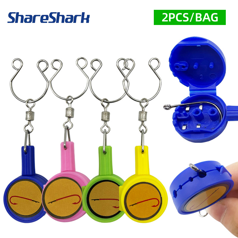 Fishing Hook Stainless Steel - 쉐어샤크 2개입/가방 빠른 매듭 묶는 도구