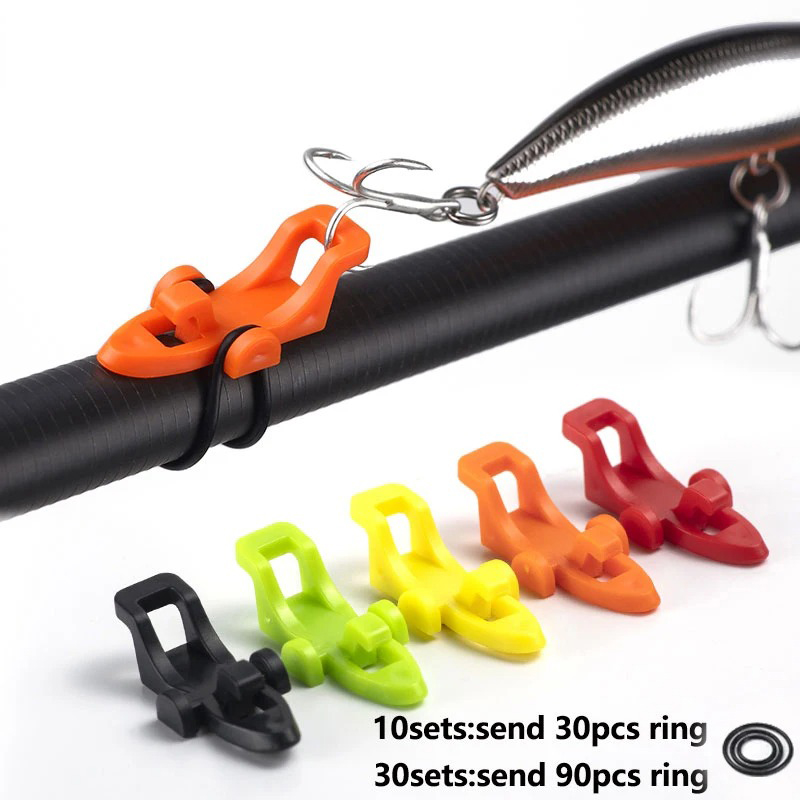 1-10pcs 낚싯대 폴 훅 키퍼 루어 베이트 홀더 루 - Fishing Hook Box 리뷰 및 가격