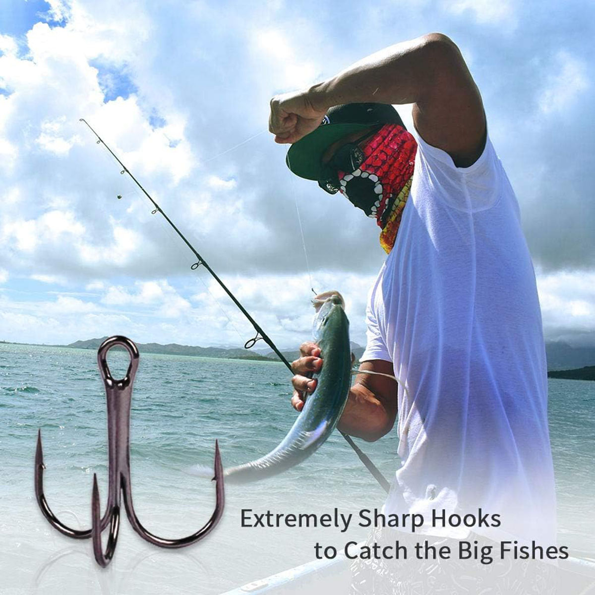 50/100개/박스 낚시용 트레블 훅 키트 고탄소강 훅 - Fishing Hook Treble 리뷰 및 가격