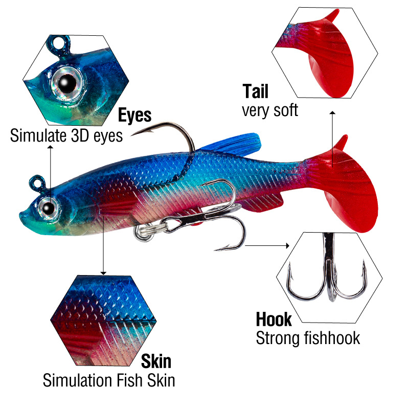 1pcs 8.5cm 12.5g Wobbler 리드 소프 - Fishing Hook Treble 리뷰 및 가격