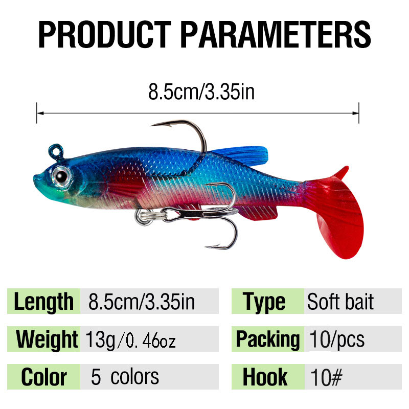1pcs 8.5cm 12.5g Wobbler 리드 소프 - Fishing Hook Treble 리뷰 및 가격